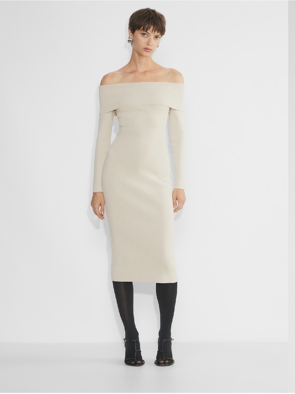 Aritzia Babaton Sculpt Knit Section Dress XS